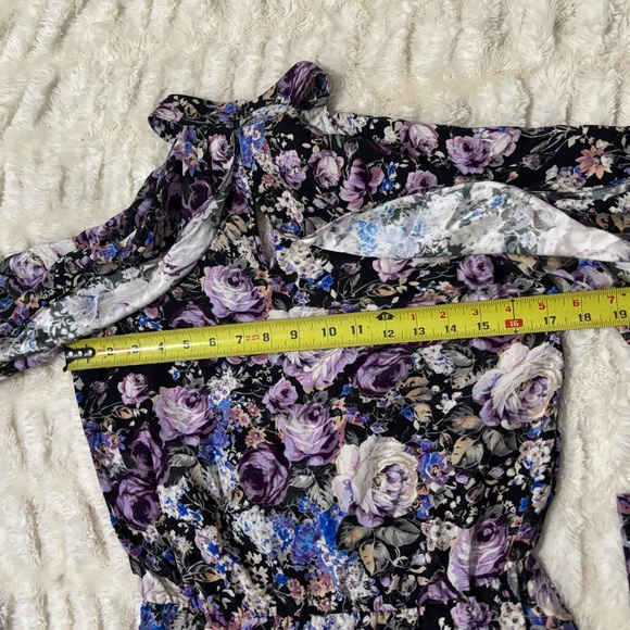 PARKER Women’s Noemi Floral Cold Shoulder Silk Dress - Picture 15 of 15